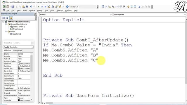 Link ComboBox in VBA Userform | VBA UserForm | ComboBox in VBA смотреть онлайн