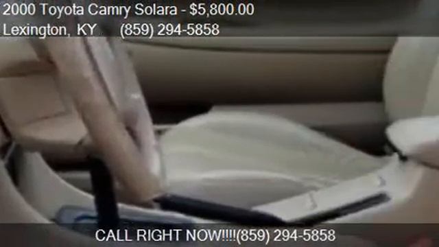 2000 Toyota Camry Solara SLE V6 2dr Coupe for sale in Lexing смотреть онлайн
