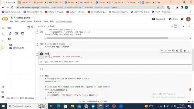 R language setup using Google Colab | R working with Colab | How to use R language using Colab смотреть онлайн