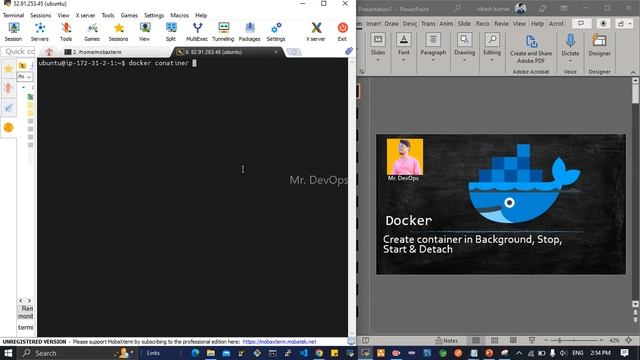 2. Run Docker container in background | STOP | START | DETACHED Mode смотреть онлайн