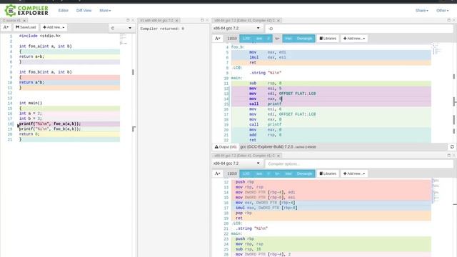 Оптимизируй! Изучай! Compiler Explorer. Краткий обзор