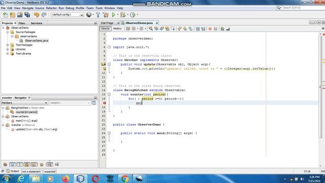 Java the complete Reference Ninth Edition (Chapter 19) Example (8) The Observer Interface смотреть онлайн