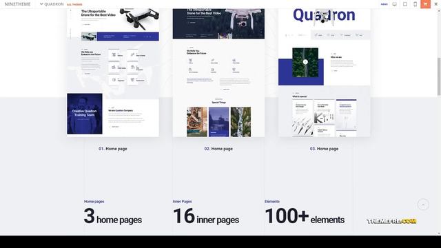 Quadron - Creative Modern WordPress Theme product responsive Nanami смотреть онлайн