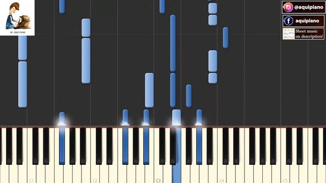 Un Canto a Galicia (1972) Julio Iglesias TUTORIAL piano cover + partitura смотреть онлайн