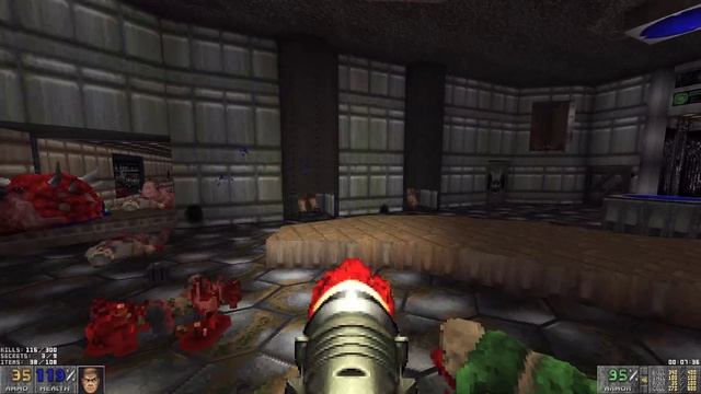 Voxel Doom - Maps Of Chaos Terror Edition: Map01 [V2] remaked as E1M1 | 4K/60 смотреть онлайн