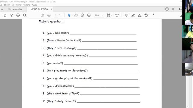 Ingles Corporativo-VIDEOCONFERENCE #7 SIMPLE PRESENT YES/NO QUESTIONS AND SHORT ANSWERS смотреть онлайн