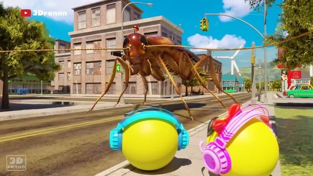 Pacman & Ms. Pacman VS GIANT MUTANT COCKROACH