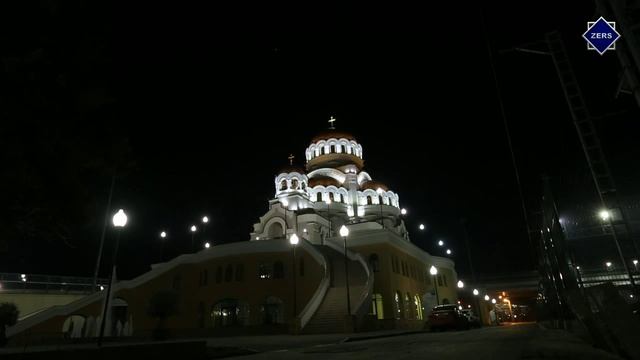 Архитектурно-художественная подсветка Храма Нерукотворного Образа Христа Спасителя смотреть онлайн