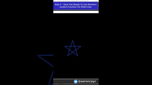 Python Turtle Graphics - Change Pen Color Use Random randint Function #python #programming #coding смотреть онлайн