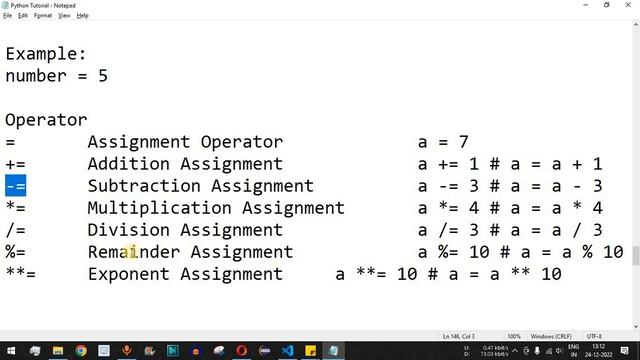 Python Tutorial #8 - Assignment Operators in Python Programming смотреть онлайн