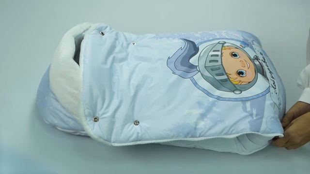 Зимний конверт-трансформер 4 в 1 для новорожденного 17-394 "Оранжевое небо" смотреть онлайн