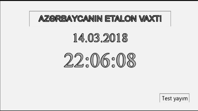 46E. Спутник AzerSpace 1. Тестовое вещание AZStand (Azərbaycanın Etalon Vaxti) смотреть онлайн