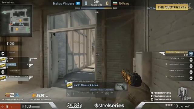 CS GO|Na'Vi flamie quadro kill vs E-frag with P2000 смотреть онлайн