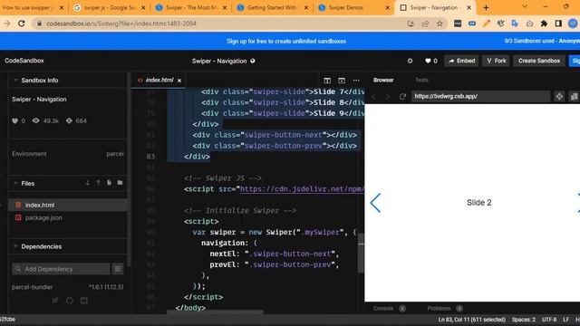 How to Use The Most Popular & Animated Swiper Slider in a HTML Website।। Swiper slider use in HTML смотреть онлайн