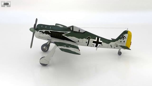 Focke-Wulf Fw 190 3D model by Humster3D.com смотреть онлайн