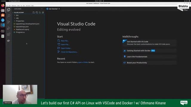 Let's build our first C# API on Linux with VSCode and Docker by Othmane Kinane смотреть онлайн