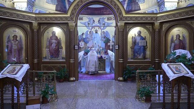 Прямая трансляция: Божественная литургия. Воскресенье 9 января 2022. смотреть онлайн