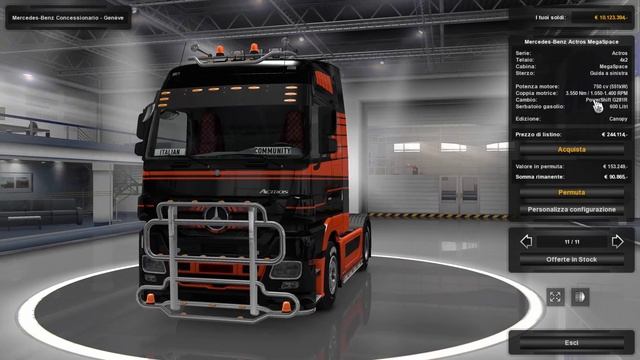 [ETS2 MOD] Mercedes Actros mp3 750Hp смотреть онлайн