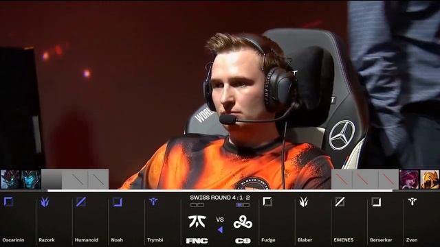 Worlds 2023 - C9 vs FNC - Swiss Stage Day 6 I Round 6 смотреть онлайн