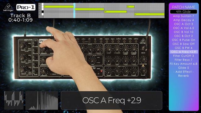 ONLY Behringer PRO-1 How To Make Tracks & 20 Patches Analog Synthesizer Sound Making