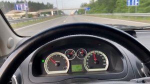 Авео на трассе!!! Динамика хорошая , расход супер!!! Но комфортно ли????