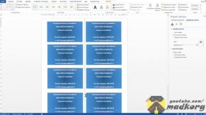 Как сделать красивые визитки в Microsoft Word 2013