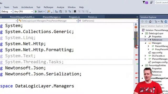 Switch Between 2 PersonManagers - Quick intro to Nuget Package смотреть онлайн