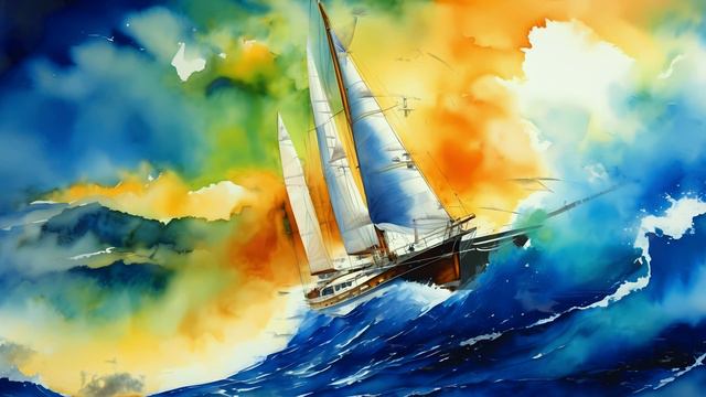 Lofi-Chillout Day Sailing Across The Ocean [Promotes Meditation and Relaxation] смотреть онлайн