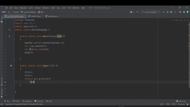 Last two digit Fibonacci JAVA CODING смотреть онлайн