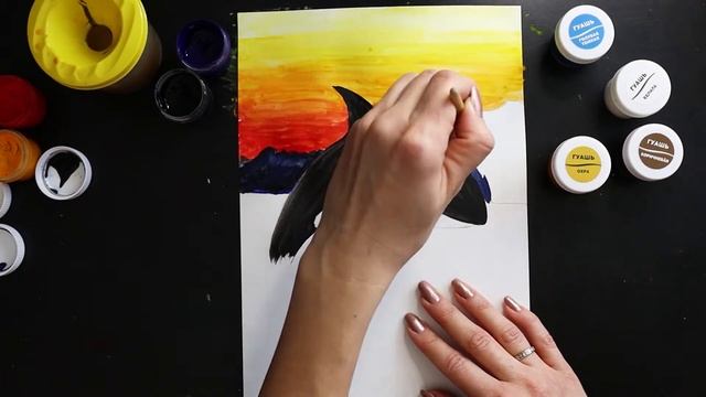 Рисуем касатку. смотреть онлайн