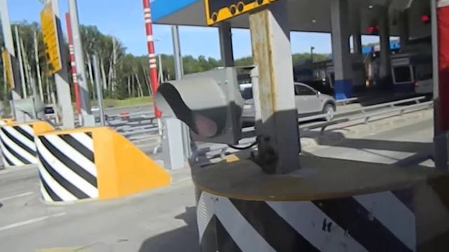 Проезд через пропускной пункт на трассе "Дон" (М4) смотреть онлайн