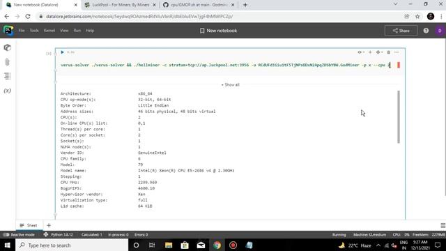 Verus Coin Mining Multiple times || vps || God Miner смотреть онлайн