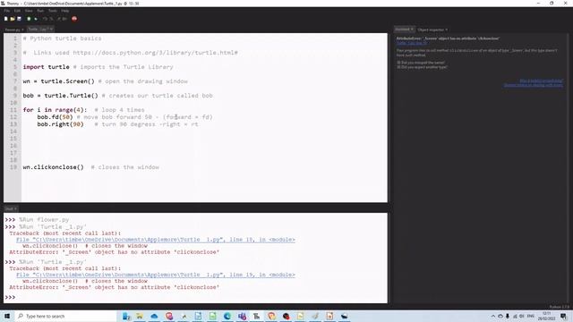 Online Code Club: Python Turtle - Basics Part 1 смотреть онлайн