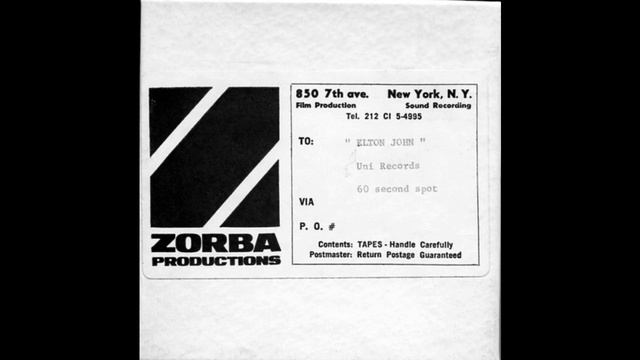 Groovy Movies: 1970 Radio Commercial for Elton John's S/T LP смотреть онлайн