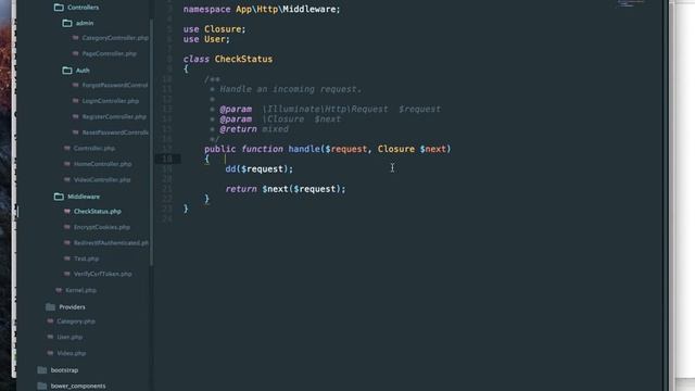 Laravel Tutorial - Adding a middleware to the admin section in Laravel 5.4 смотреть онлайн