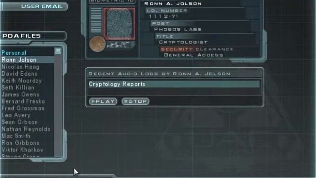 Doom 3 RoE - Ronn Jolson PDA смотреть онлайн