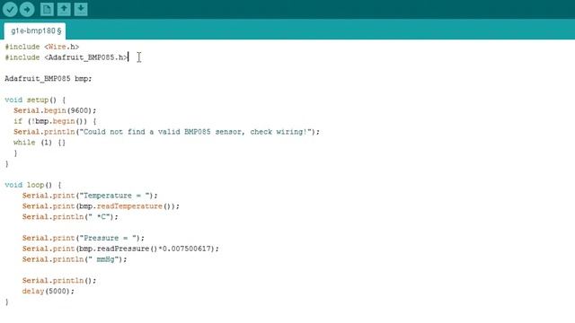 Датчик атмосферного давления и температуры BMP180 смотреть онлайн