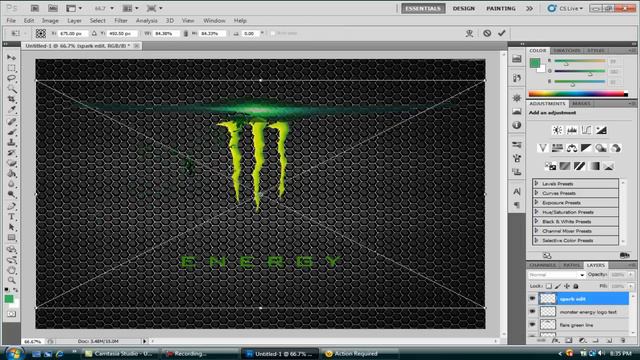 PhotoShop Speed Art Monster Energy 1 смотреть онлайн