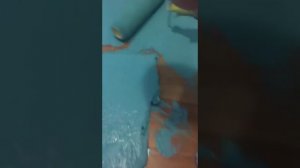 Захар, ты че делаешь? Сын покрасил пол и стену