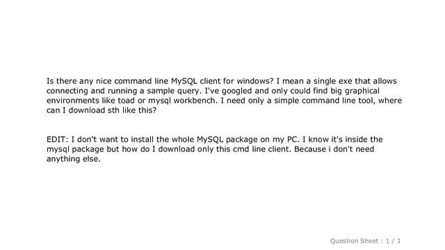Windows : MySQL command line client for Windows смотреть онлайн