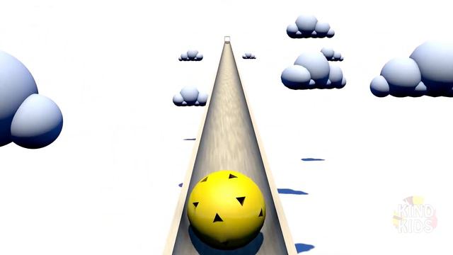 Добрые дети учат цвета шариками на слайде смотреть онлайн