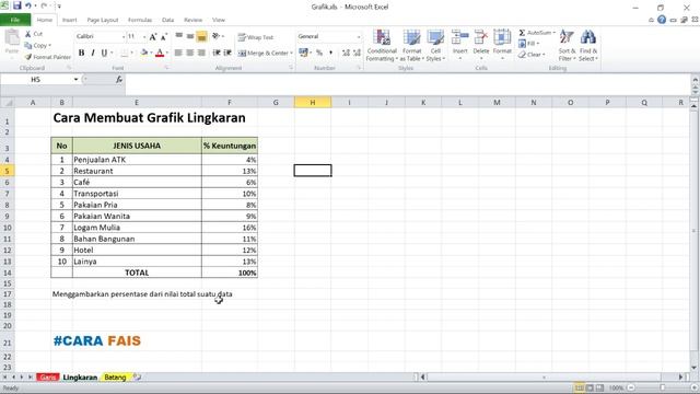 Cara Membuat Grafik di Excel - 3 Grafik Excel Wajib Tahu (Garis, Lingkaran, dan Batang) смотреть онлайн