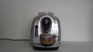 Пошаговое приготовление кофе на кофемашине Philips Saeco 8745