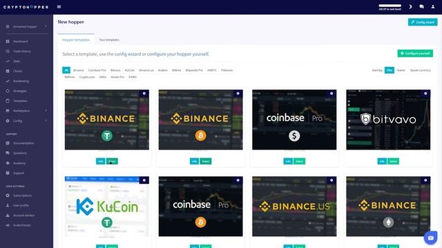 Cryptohopper Walkthrough Build A Trading Bot смотреть онлайн