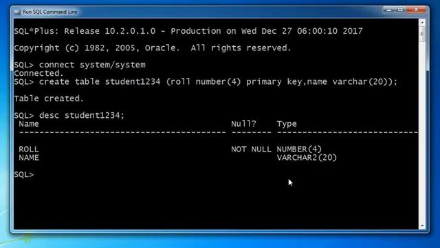 Create table in sql смотреть онлайн
