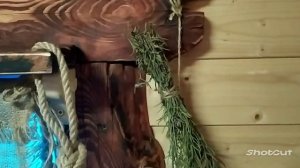 Занавески ,шторы в бане из мешковины. Как смотрятся на окне.