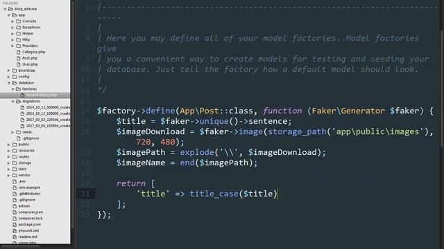 Model Factory to Create Dummy Data on Laravel 5 4 смотреть онлайн
