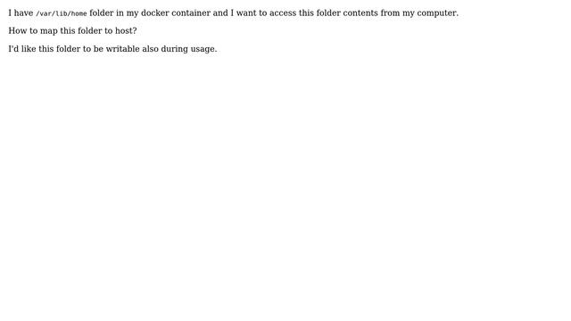 Mounting docker folder in the host смотреть онлайн
