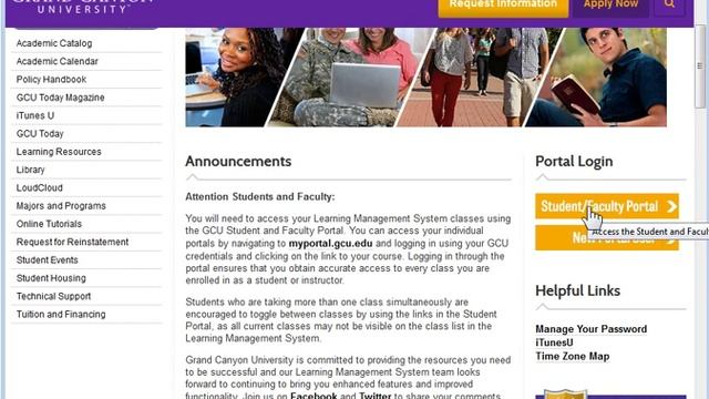 GCU Student Portal смотреть онлайн