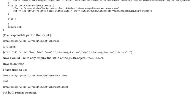 Sharepoint: Get certain field from returned JSON object смотреть онлайн